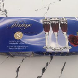 Vintage Champagne Flutes