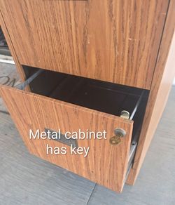 Metal filing cabinet