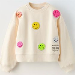 Zara Kids x SmileyWorld sequin sweatshirt