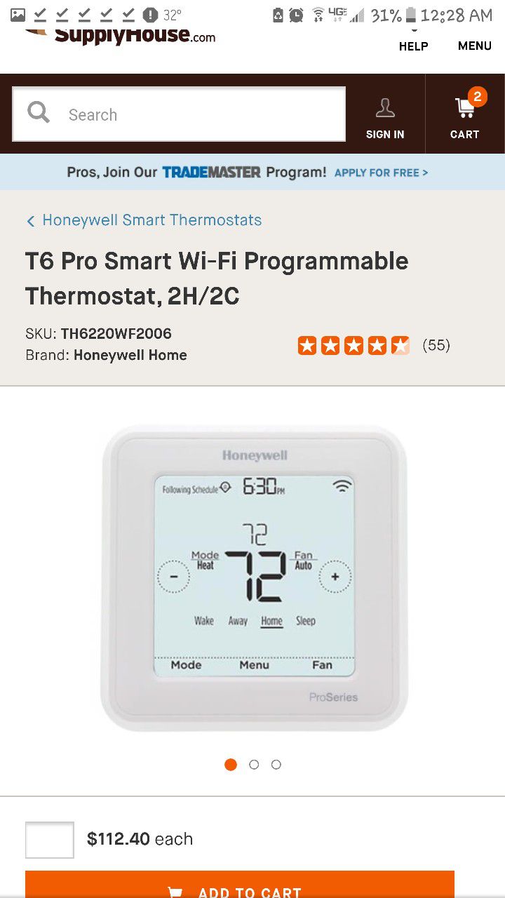 T6 Pro Smart Intelligent Thermostat