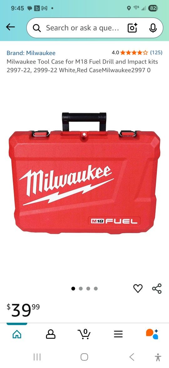 Tool Case Milwaukee for M18