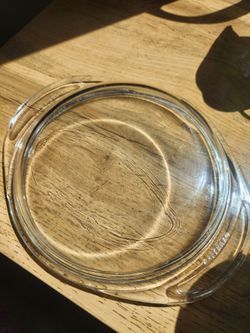 Pyrex Clear Glass Casserole Lid set of 2