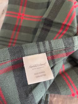 Napkins - Set of 4 Hearth & Hand with Magnolia Plaid Holiday Cotton Fabric