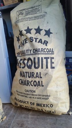 40lbs. of natural charcoal