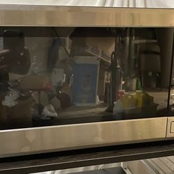 Silver Panasonic Stainless Steel Microwave Oven