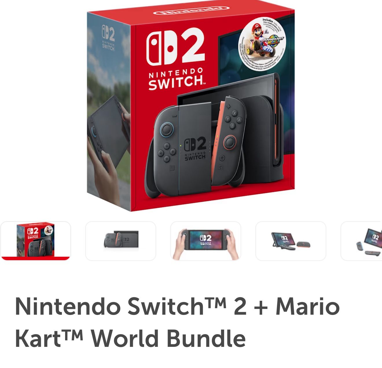 Nintendo Switch 2 mario Kart Bundle (local Meetups Only, Palm Beach)