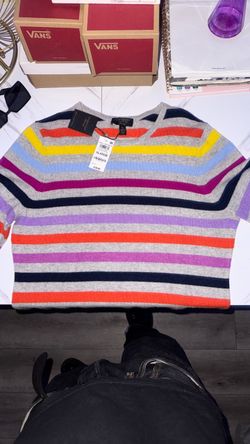 Cashmere Collection Striped Sweater XL