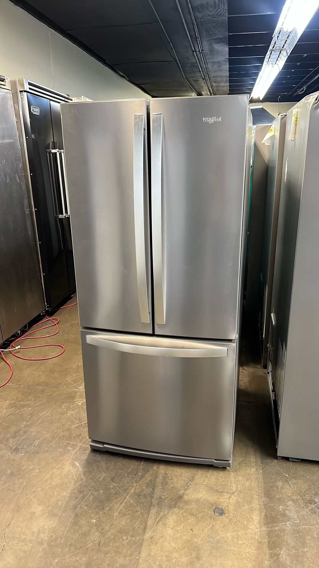 Whirlpool 30”Wide French Style Refrigerator Stainless Steel