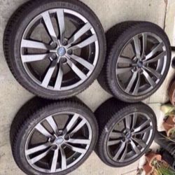 4 - 245/40r18 5x4.5 5x114.3 Stock Subaru Wrx STI Outback Crosstrek Rims Wheels Good 90% Treads Continental Viking Contact 7 Tires