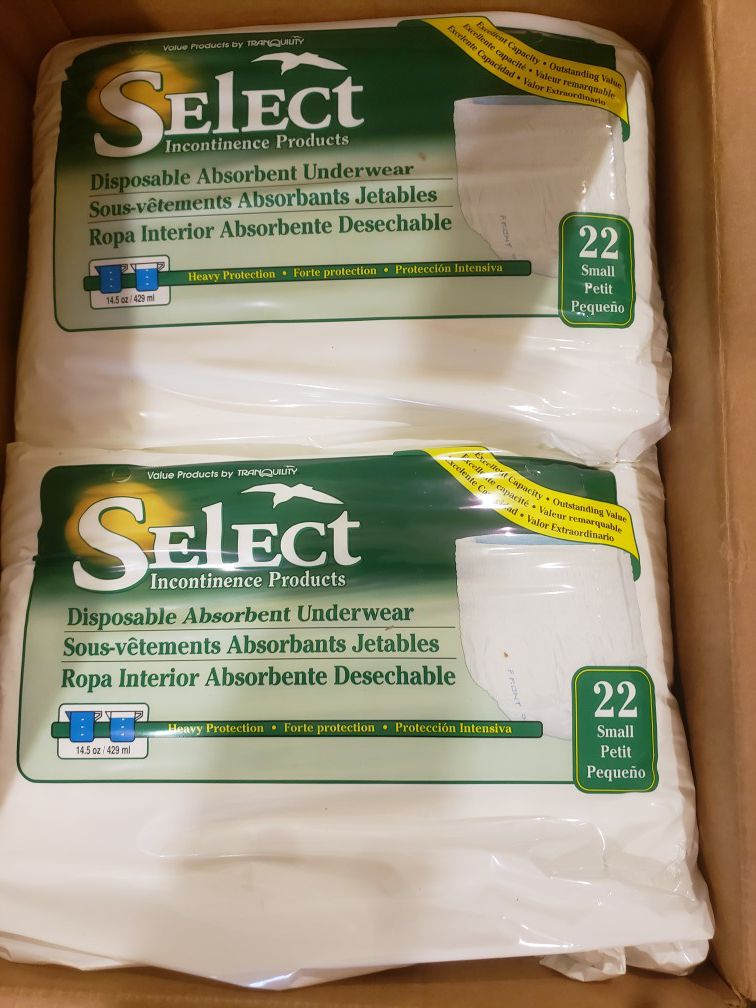 2 boxes Small adult diaper