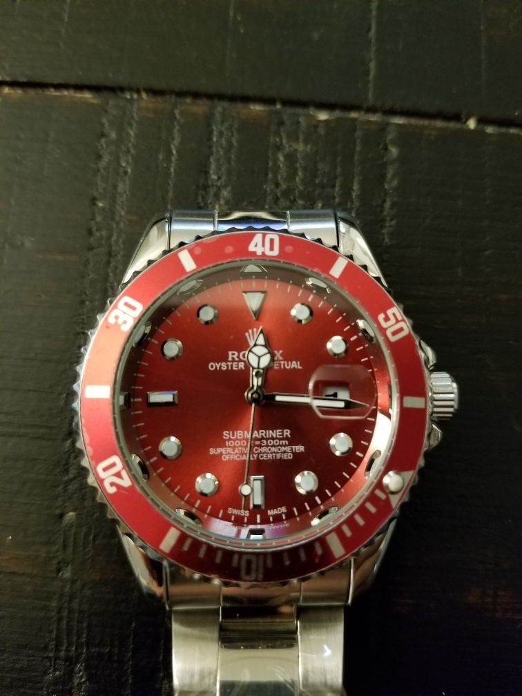 Red face watch