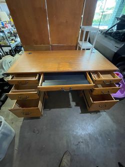Large executive office desk