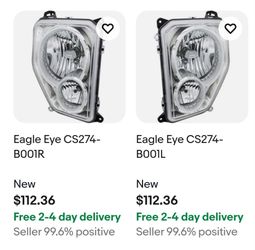 Brand new never used Eagle eye brand jeep liberty 2008-2012 headlights