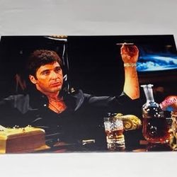 🎬 Scarface Tony Montana Canvas Wall Art – 24” x 16”