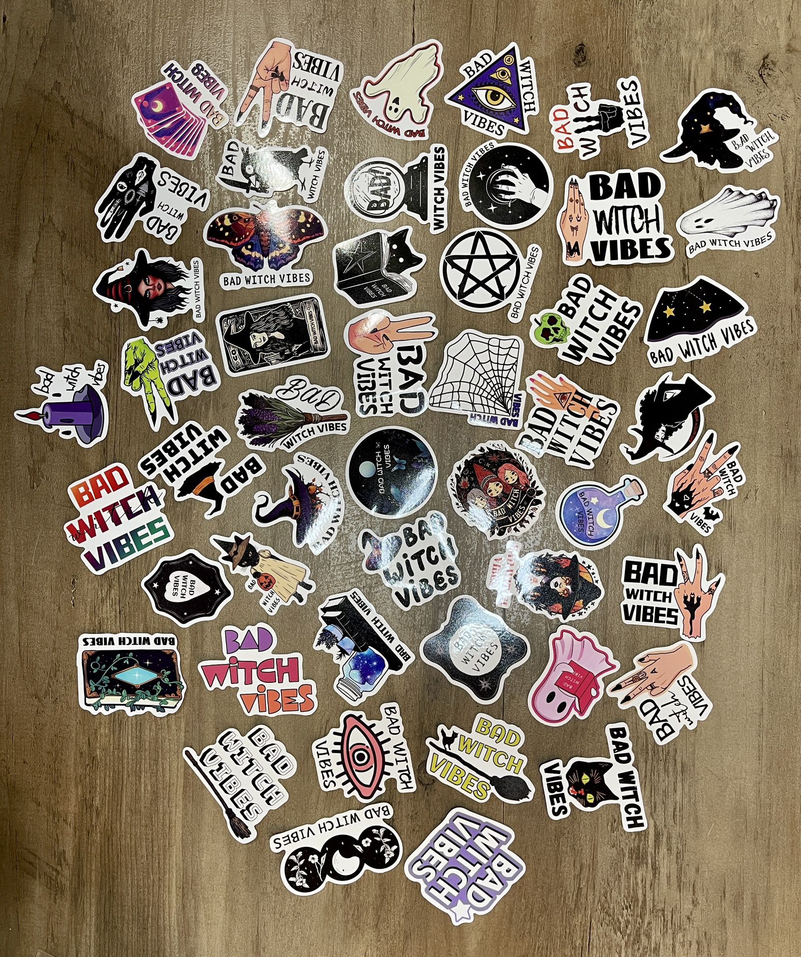50 Stickers - Bad Witch Vibes