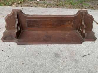 Antique Wooden Horizontal Shelf
