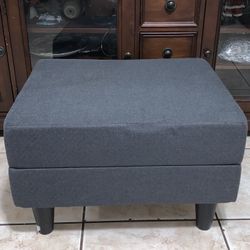IKEA Gammalbyn Dark Gray Footstool 25”x21”x16” 