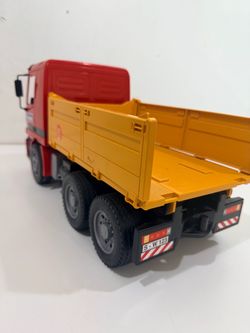 Bruder Toy Dump Truck Red and Yellow