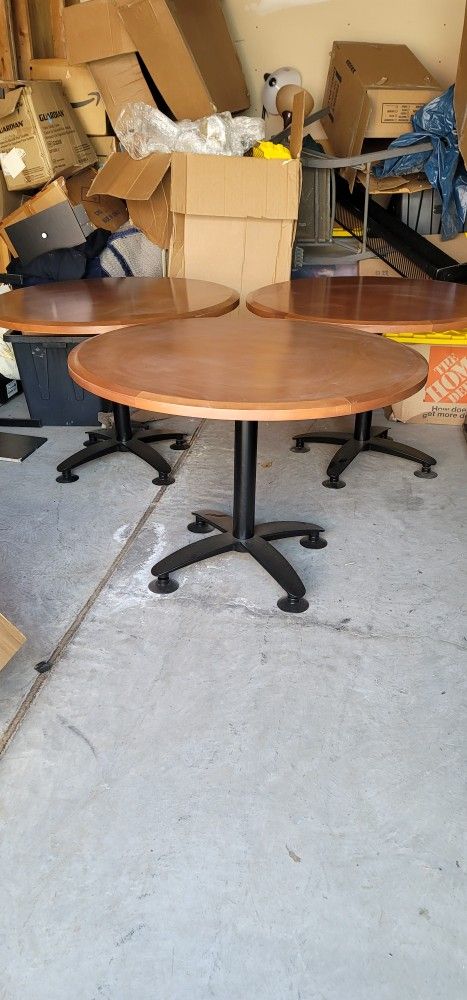 Brand New Solid Oak Wood Tables 30 Each New Oversize Chairs 30 Each 3 Available