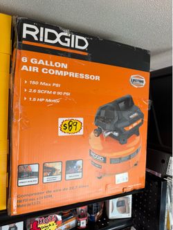 Ridgid 6gal air compressor new