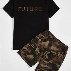 Future Design Logo Shirt And Pants