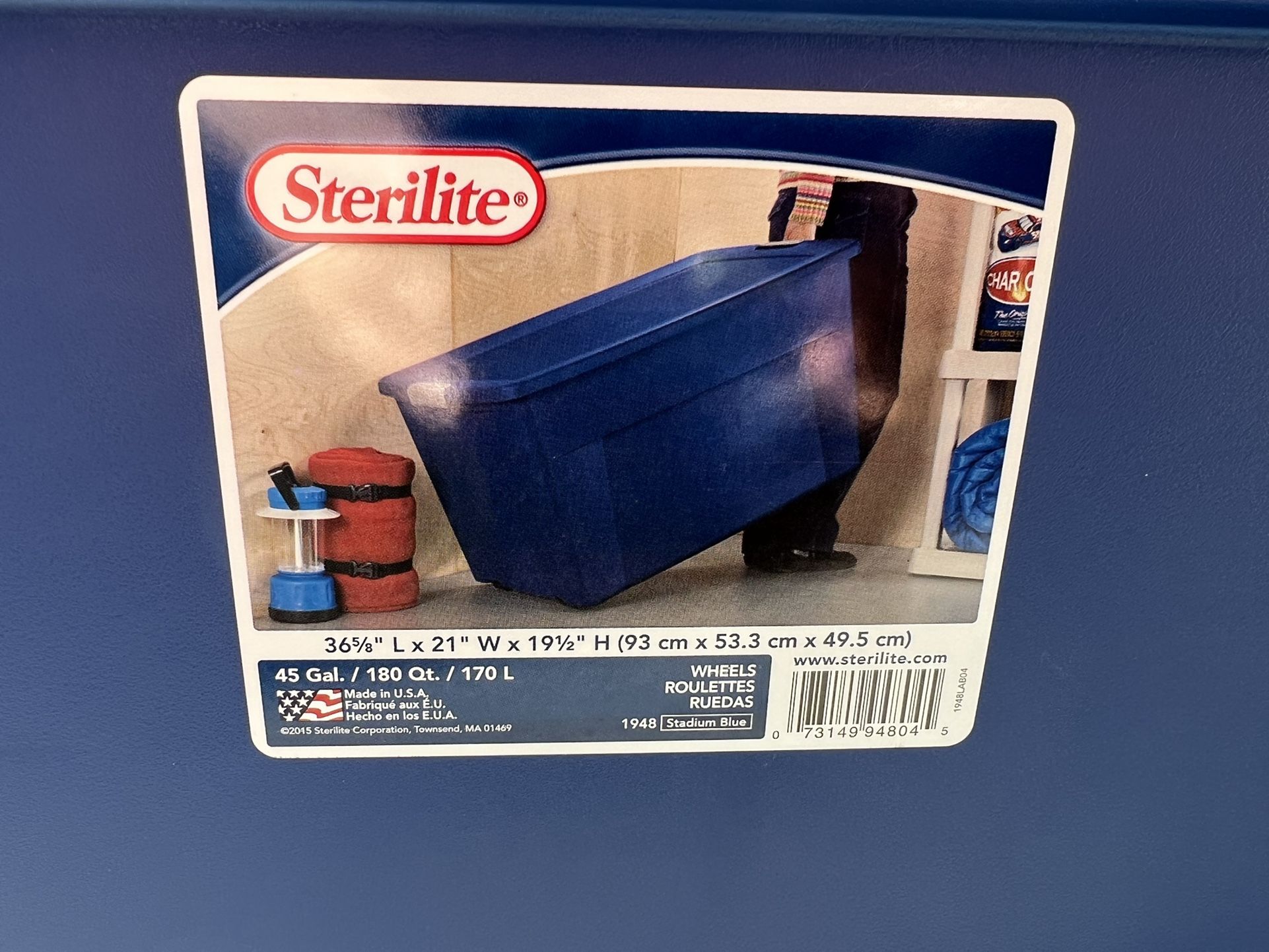 Sterilite 45 gal. Wheeled Latch Tote