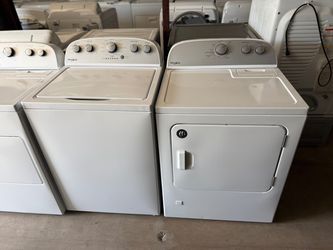 Whirlpool washer and gas dryer He large capacity