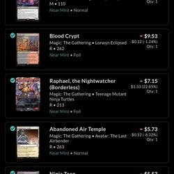 Updated Mtg Card List