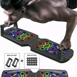 Foldable Multi-Functional Push Up Board, Chest and Abs Training Equipment, Portable Home Gym Fitness Tool for Men Core Workout