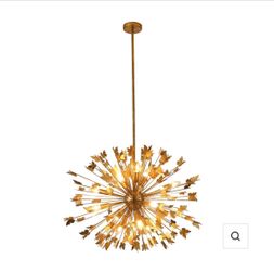New 35” Gold Butterfly Sputnik Chandelier – 14-Light Modern Pendant Light