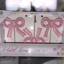 Coquette Bow  Stocking Hooks 