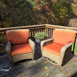 Martha Stewart Living Outside Patio/Deck Rocker and Swival Chairs