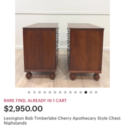 Bob Timberlake Lexington Home Brand night stands