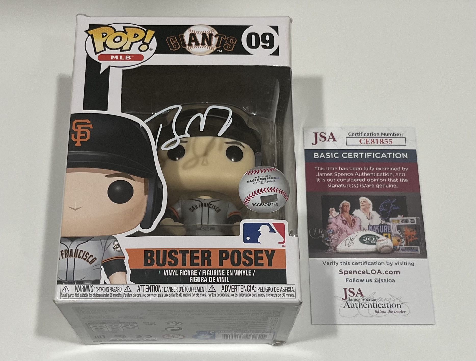Buster Posey JSA San Francisco Giants Autographed Funko