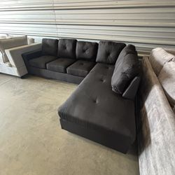 Brand New Black Sectional Couch 