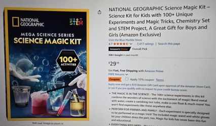 National Geographic Science Magic Kit BNIB $20