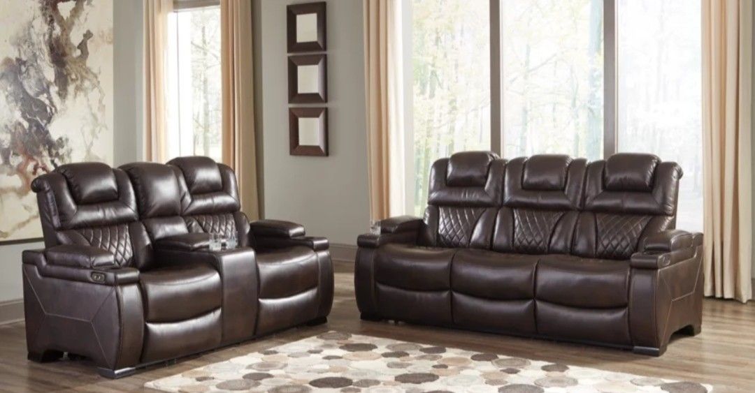 Warnerton Power Reclining Sofa Loveseat Chair