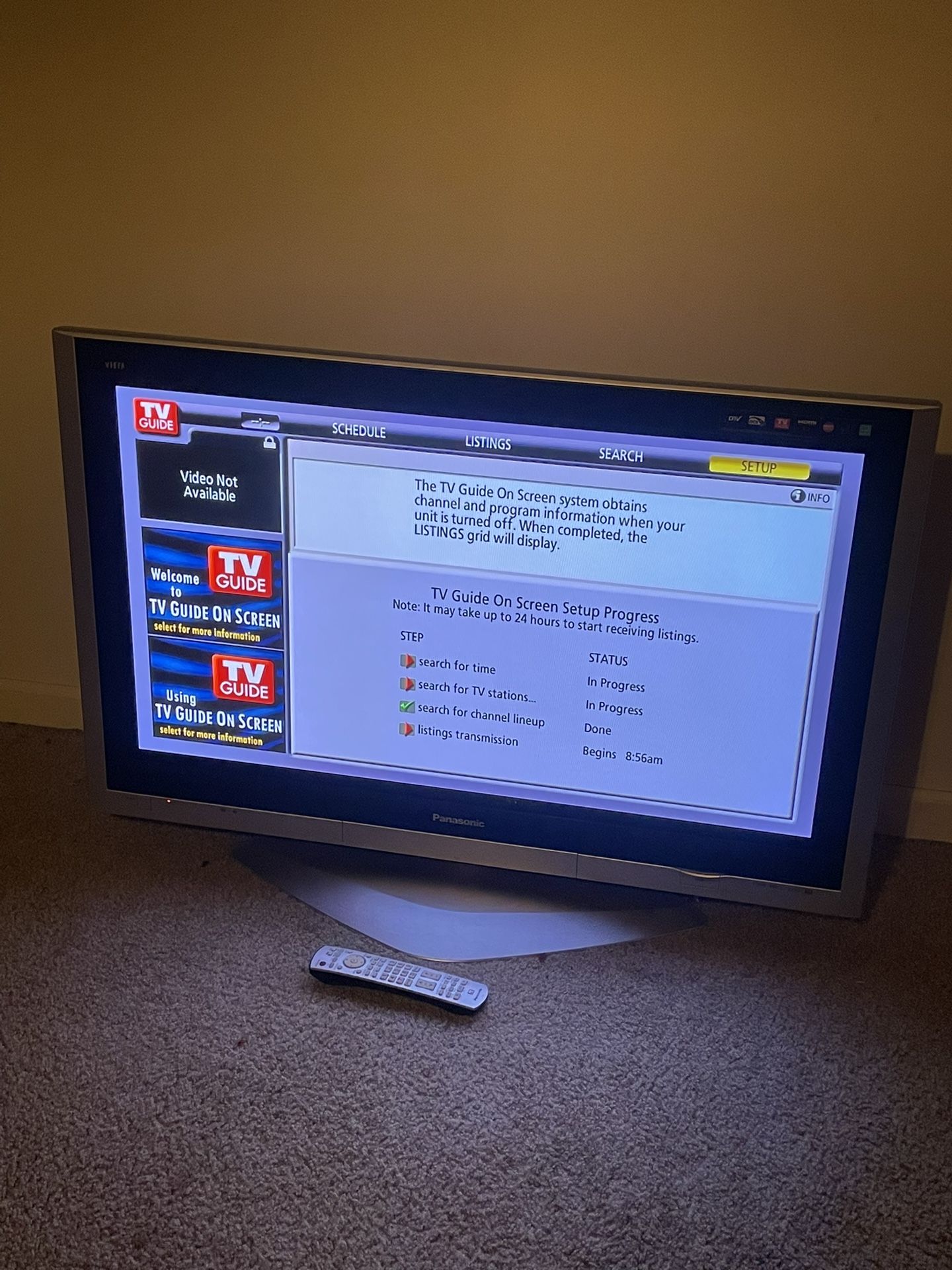 Panasonic TH-42PX600U 42” HDTV Plasma Flatscreen TV With Remote