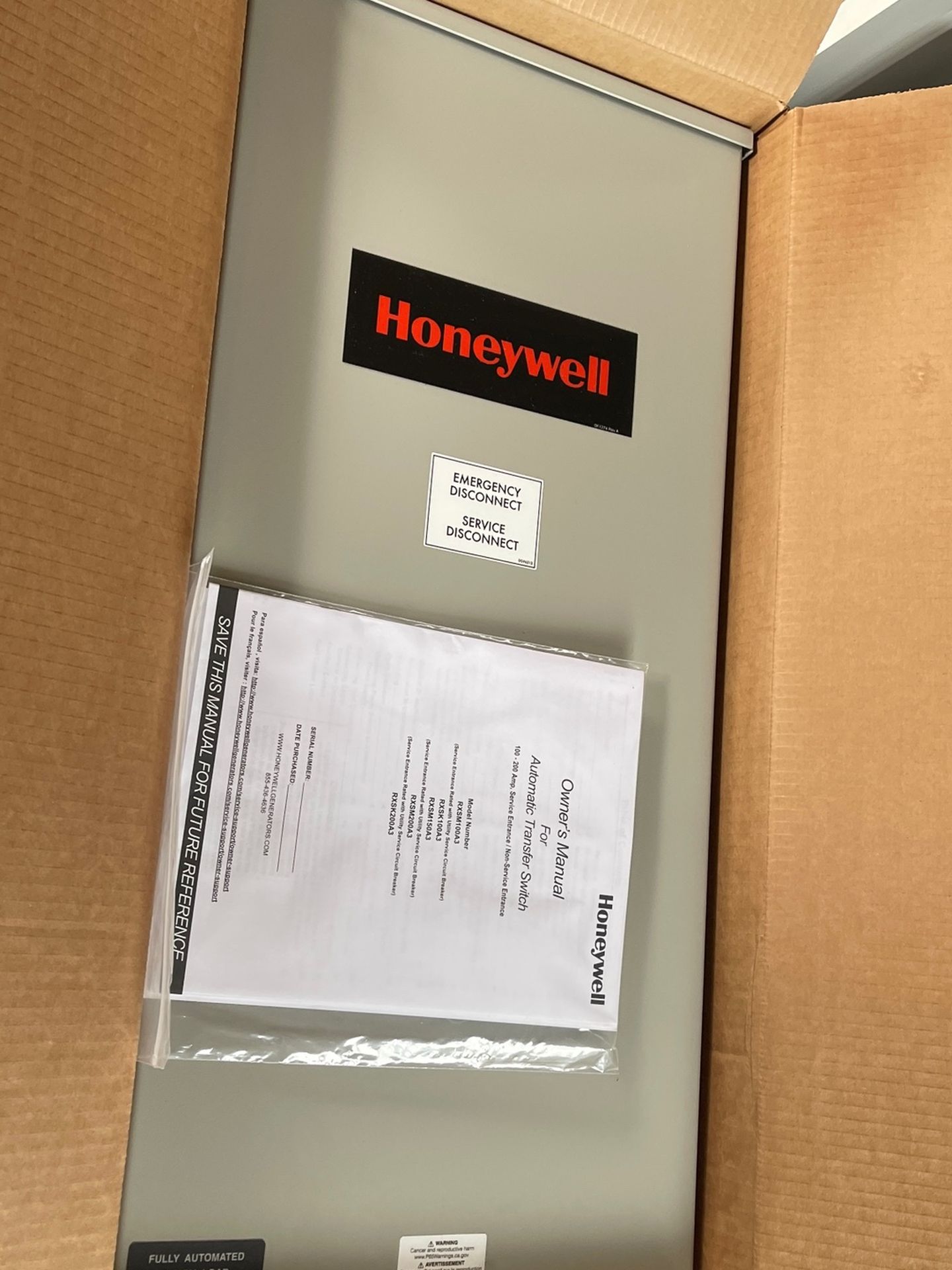 Honeywell 200amp Automatic Transfer Swith For Generator