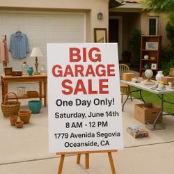 🎉 BIG Garage Sale – One Day Only! 🎉 🗓️ Saturday, June 14th | 8 AM – 12 PM