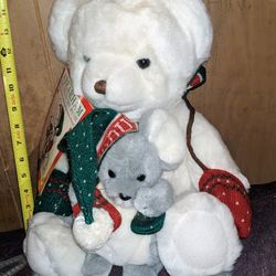 1987 ABEARHAM & STRAUS THE MOUSE PLUSH TEDDY BEAR A&S VINTAGE EXCLUSIVE CHRISTMAS