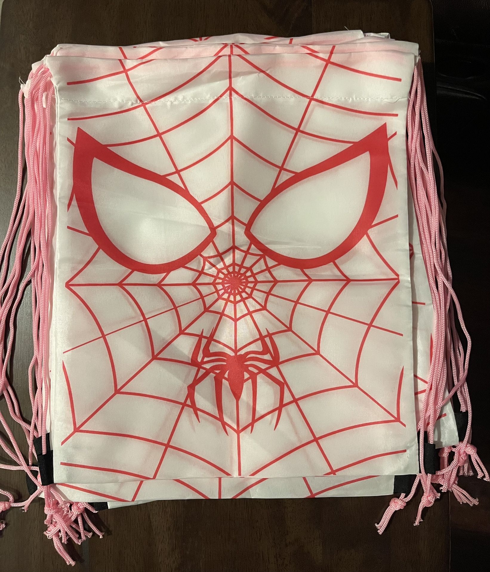 Pink Spiderman Drawstring Bags 10 for $10!