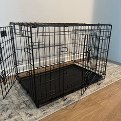 Dog Crate with Double Doors