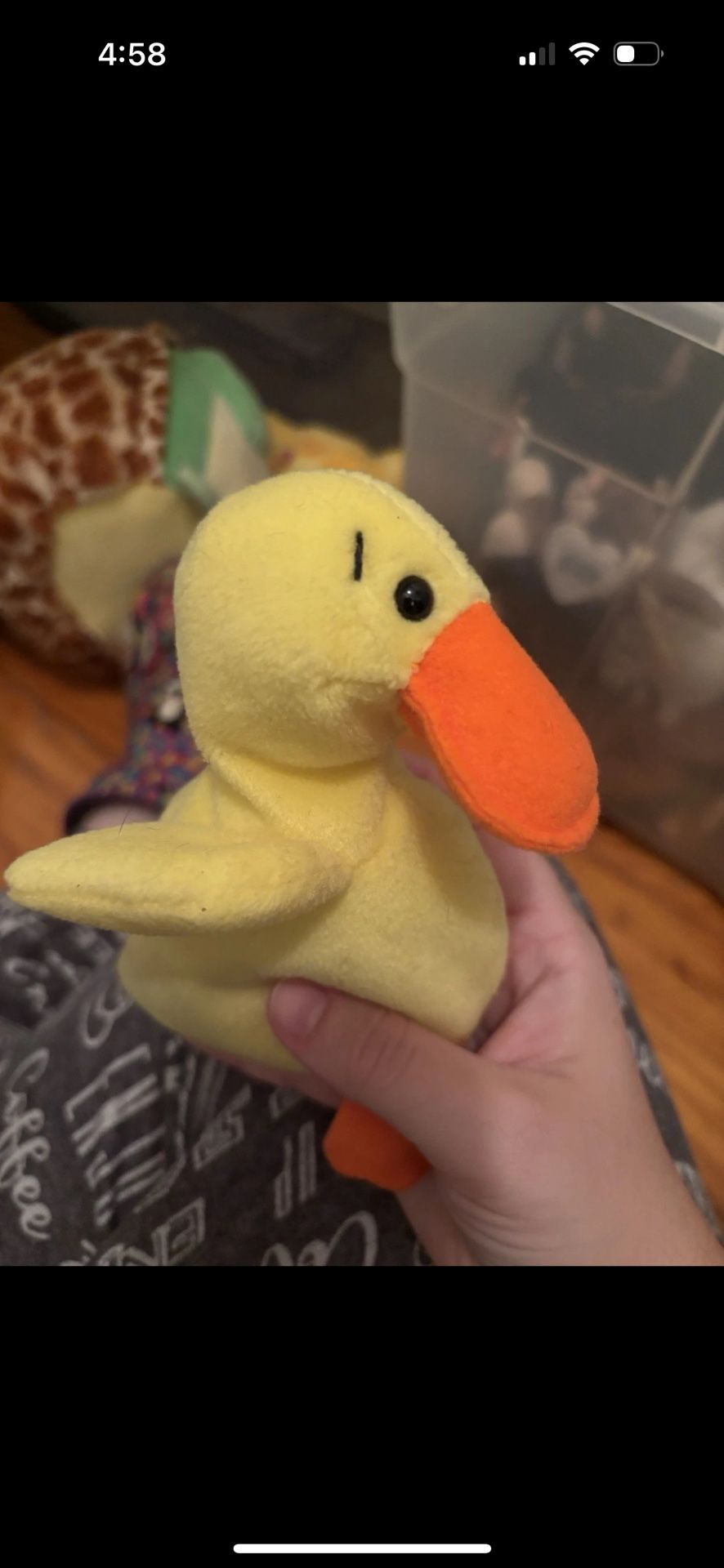 Ty Beanie Baby Retired PVC Quackers