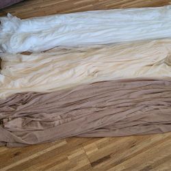 LINEN SWAGS 18' X 30" GOOD QUALITY SHEER MATERIAL FOR WEDDINGS
