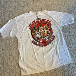 vintage 1997 Chicago Bulls NBA Finals championship t-shirt