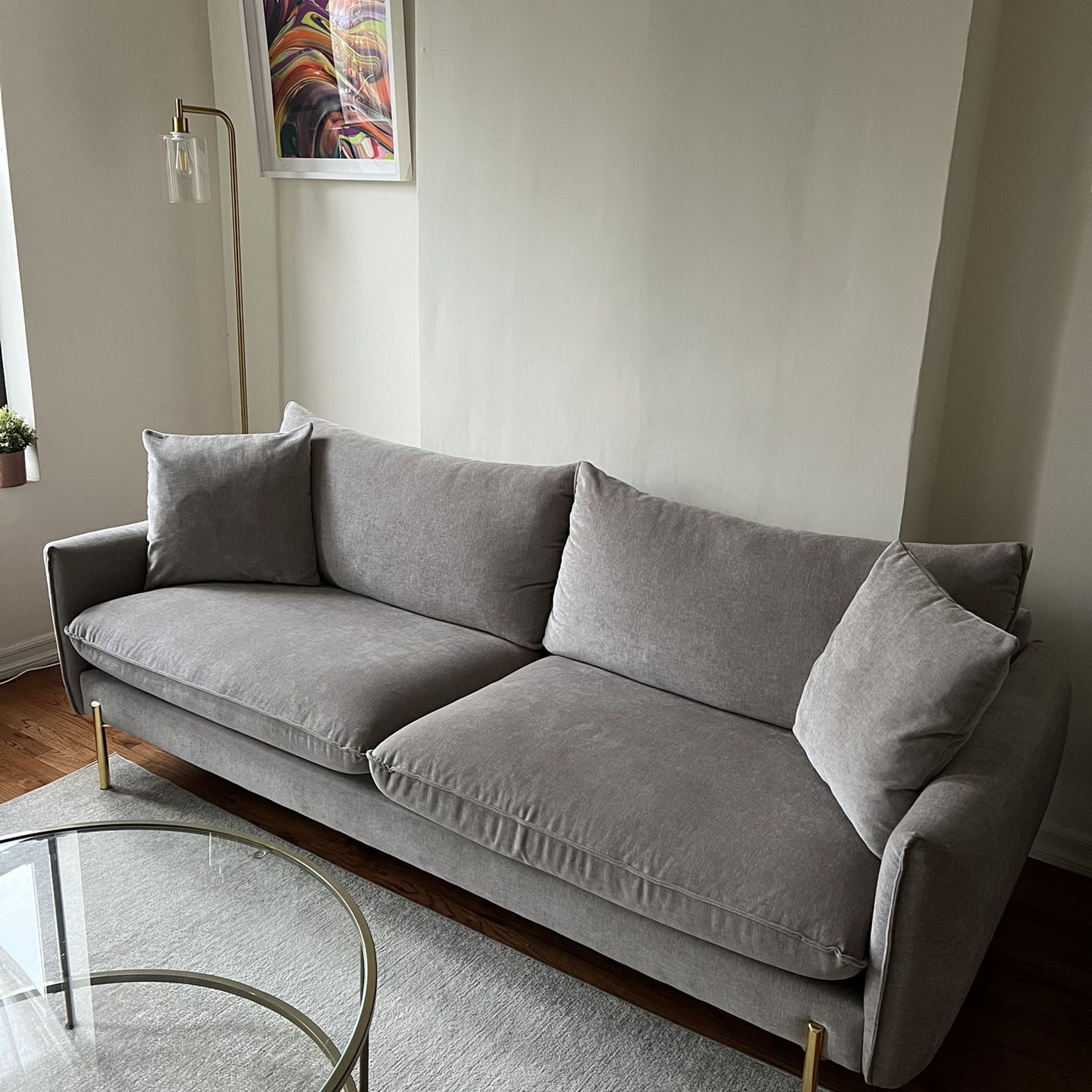 Gray Castlery Sofa 