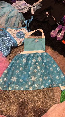 Frozen Elsa Kids Costume Apron Dress