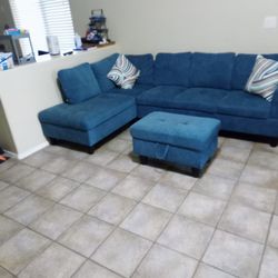 Wayfair, Sectional, Teal