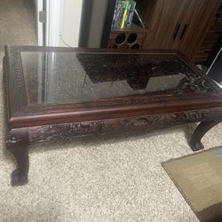 Antique Chinese Carved Tables 